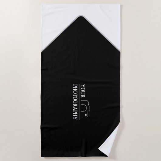 Custom Sjabloon Bedrijf Creëer Uw Eigen Strandlaken (Voorkant)