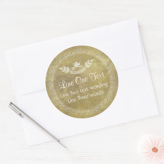  Custom Sjabloon Food Gift Sticker (Envelop)