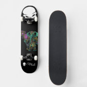 Custom Skateboard Deck - "Elephant Druid" (Voorkant)