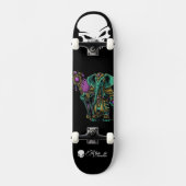 Custom Skateboard Deck - "Elephant Druid" (Voorkant)
