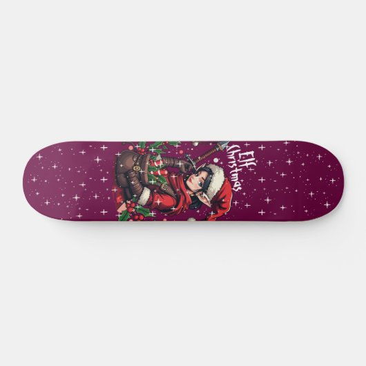 Custom Skateboard Deck - "Elf Christmas" (Horizontaal)