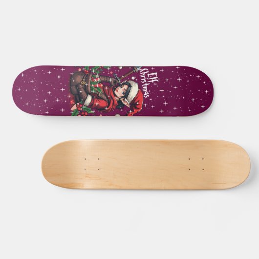 Custom Skateboard Deck - "Elf Christmas" (Horizontaal)
