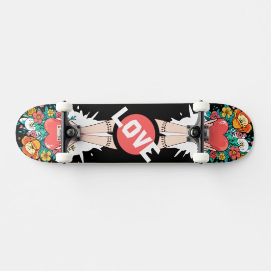 Custom Skateboard Deck - "Hands with Heart" (Horizontaal)