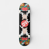 Custom Skateboard Deck - "Hands with Heart" (Voorkant)