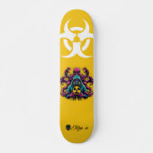 Custom Skateboard Deck - "Mutant Biohazard" (Voorkant)