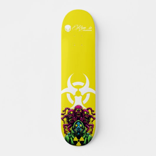Custom Skateboard Deck - "Mutant Biohazard 2"  (Voorkant)
