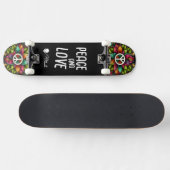 Custom Skateboard Deck - "Peace and Love" (Horizontaal)