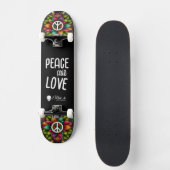Custom Skateboard Deck - "Peace and Love" (Voorkant)