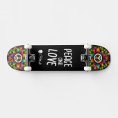 Custom Skateboard Deck - "Peace and Love" (Horizontaal)