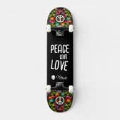 Custom Skateboard Deck - "Peace and Love" (Voorkant)