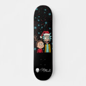 Custom Skateboard Deck - "Rick and Morty Christmas (Voorkant)