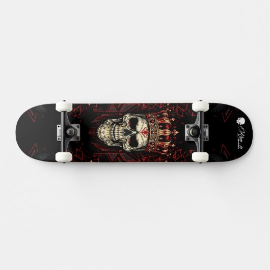Custom Skateboard Deck - "Skull King" (Horizontaal)