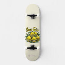 Custom Skateboard Deck - "Sour Grin"