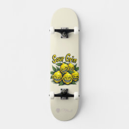 Custom Skateboard Deck - "Sour Grin"