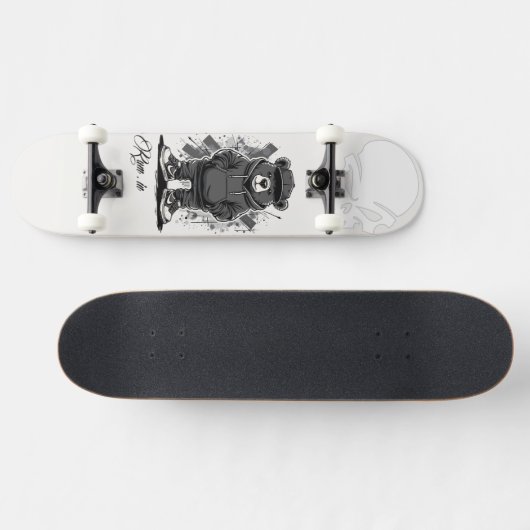 Custom Skateboard Deck - "Street Bear" (Horizontaal)