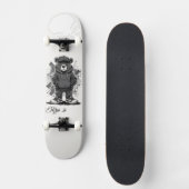 Custom Skateboard Deck - "Street Bear" (Voorkant)