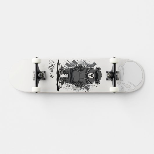 Custom Skateboard Deck - "Street Bear" (Horizontaal)