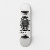 Custom Skateboard Deck - "Street Bear" (Voorkant)