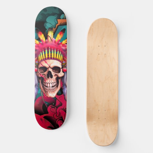 Custom Skateboard Graffiti Native Amerikaanse sche (Voorkant)
