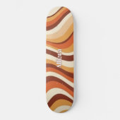 Custom Skateboard with 70s Retro Wave Graphic (Voorkant)