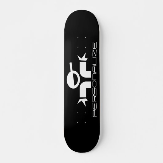 Custom skater dude logo ontwerp skateboard deck (Voorkant)