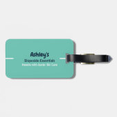 Custom Ski Trip Family Friends Group Matching Bagagelabel (Achterkant horizontaal)