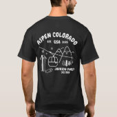 Custom Ski Trip Family Friends Group Matching T-shirt (Achterkant)
