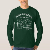 Custom Ski Trip Family Friends Group Matching T-shirt (Voorkant)