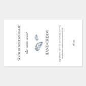 Custom Skin Care Hand Cream Label Elegant Branding (Voorkant)