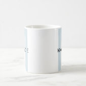 Custom Sky Blue Monogram Mug Gift for Aunt & Women Koffiemok (Center)