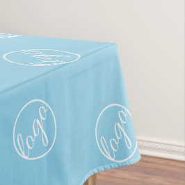 Custom Sky Blue Trade Show Logo Business Tafelkleed