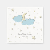 Custom Sky met Baby shower voor maan & sterren Servet (Voorkant)