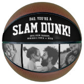 Custom SLAM DUNK Dad Photo Collage Cool Basketbal (Voorkant)