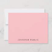 Custom Slanke Sjabloon Elegant Monogram Blush Roze (Voorkant)