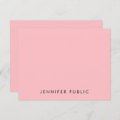 Custom Slanke Sjabloon Elegant Monogram Blush Roze (Voorkant / Achterkant)