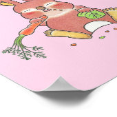 Custom Sleepy baby Bunny Animal nursery poster (Hoek)