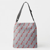 Custom Slogan Fashionable Lady in Stiletto Crossbody Tas (Achterkant)