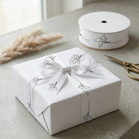 Custom Small Business Branding Grosgrain Lint