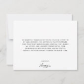 Custom Small Business Classic Plaid Zwart Bedankkaart (Achterkant)