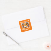 Custom Small Business Uw e-mail is aangekomen Vierkante Sticker (Envelop)