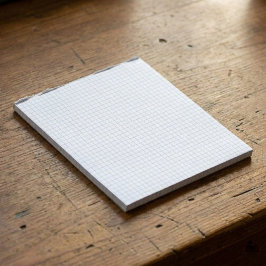 Custom Small Graph Paper Note Pad (Grids, Squares) Notitieblok