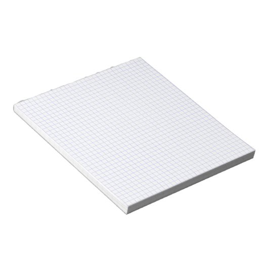 Custom Small Graph Paper Note Pad (Grids, Squares) Notitieblok (Schuin)