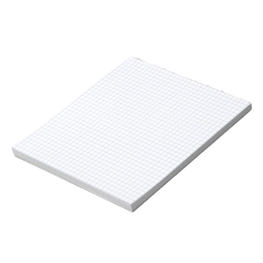 Custom Small Graph Paper Note Pad (Grids, Squares) Notitieblok (Linkerzijde)
