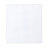 Custom Small Graph Paper Note Pad (Grids, Squares) Notitieblok (Voorkant)
