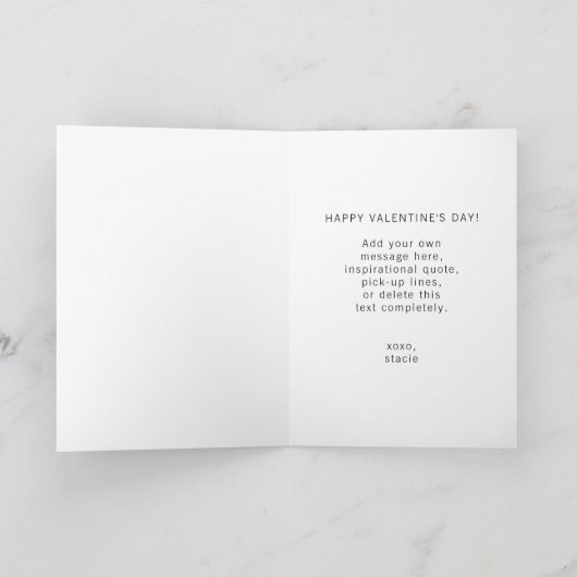 CUSTOM Snoring Loud Cheeky Romantic Funny Card Kaart (Binnen)