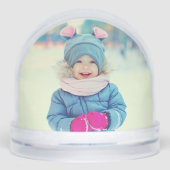 Custom Snow Globe Photo Sneeuwbol (Voorkant)