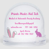 Custom Snow Globe Sneeuwbol (Achterkant)