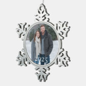 Custom Snowflake Photo Ornament 2025 Personalized (Rechts)