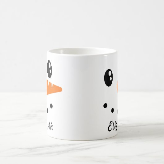 Custom Snowman Mok voor kinderen | Vakantie Mok (Center)