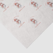 Custom Snowman waterverf Christmas vibe cadeau Tissuepapier (Detail)